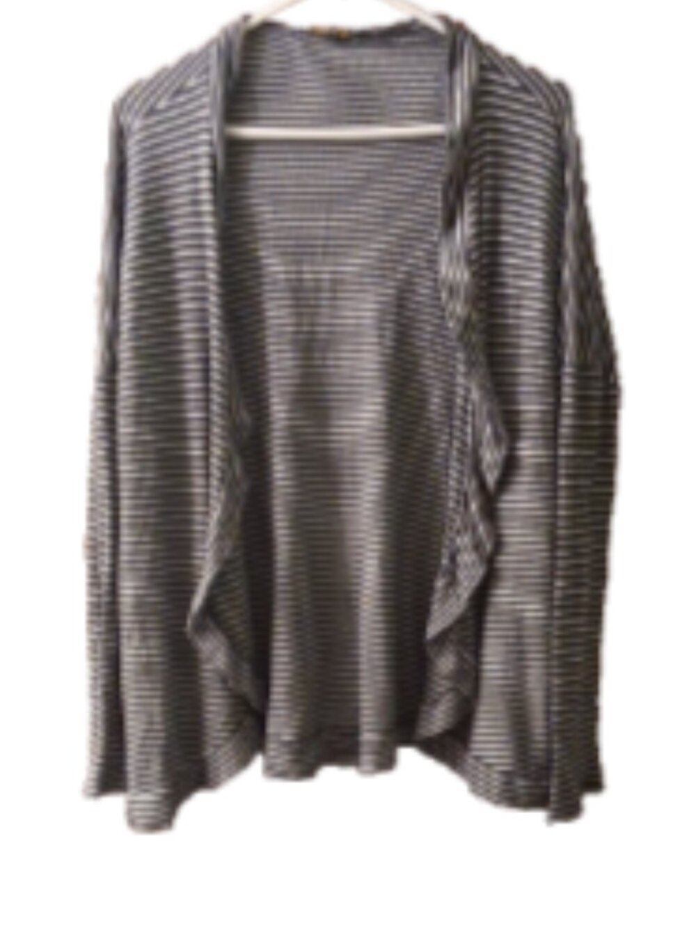 Womens Size S Black Cardigan Shrug Long Sleeve Pockets Open Front Knit Top